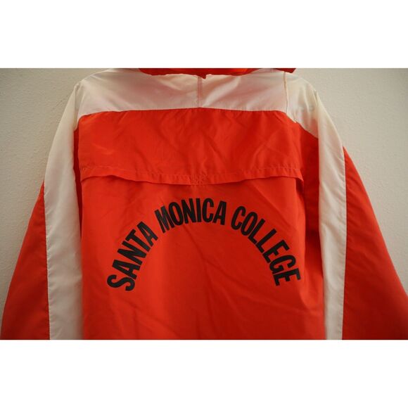 Nike Men's Sz M Red/White Santa Monica College Windbreaker Jacket *Vintage 70s* - Picture 5 of 10